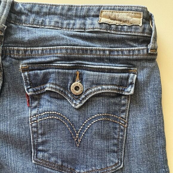 Levi's 545 Low Boot Cut Jeans Women's 12M Medium Wash Denim Casual Everyday - Picture 9 of 10